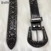 Bälten punk rock diamant besatt bing bälten kvinnor män lyx rem western rhinestones bälte cowgirl cowboy cinturones para mujer 231017