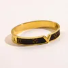 Moda 18k pulseira de ouro design clássico aço selo pulseira marca luxo letras pulseiras mulheres amor jóias gif2383