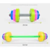 Other Toys YLWCNN Children's Weightlifting Toy Sports Fitness Equipment Sensory System Training Element Kids Dumbbell Plastic Barbell 231017