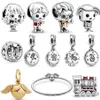 2019 Nouveau S925 Argent Sterling Harry Magic School Train Dollhouse Elf Charms Perles Bracelets De Mascotte Lady Bijoux De Noël DIY G259c