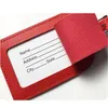 Accessori per parti di borse 1PC Etichetta per bagagli in pelle PU portatile Etichetta identificativa per valigia Etichetta per bagaglio Nome ID Indirizzo Titolare Carta per passaporto di viaggio 231017