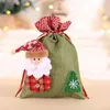 Decoratieve kerstcadeautas Kinderhennepband Apple-tas Snoepkoekjestas Kerstcadeautas