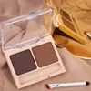 Eyebrow Enhancers 2Color Eyeshadow Powder Makeup Black Brown Coffee Waterproof Eyebrow Powder Eye Shadow Eye Brow Palette with Brush Eyebrow Cream 231018