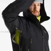 Designer Arcterys Jacken Alpha Sv Mountaineering Atmungsaktive Hardshell-Jacke Herrenmäntel Beta Light Herren Winddichte Hardshell-Ladejacke Schwarz_Schwarz (M 69–81 kg)