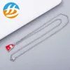 Designer Jewelry Gujiashuang g Glue Dropping Pink Primary Color Enamel Small Necklace Fashion Male and Female Couple Clavicle Chain Jewelry