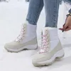 لـ Ankel 914 Women Winter Winter Outdoor Snow Contky Platform مقاومة للماء أحذية دافئة غير دافئة