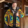 Erkek Hoodies Kış Fermuarı Etnik Geleneksel Desen Erkek Kadınlar Tribal Soğuk Giyim Uzun Kollu Sweatshirt Ceket Palto