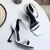 Designer Damen Sandalen Party Mode Sandale Niete Tanzschuh Sexy Heels Super 11cm Dame Hochzeit Metall Gürtelschnalle High Heel Frau Schuhe Größe 34-40-41 US4-US10 Mit Box