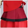 Anime Avatar the Last Airbender Cosplay Katara Vuurnatie Cosplay Kostuum Rood Uniform Volwassen Vrouwen Halloween Carnaval Kostuumcosplay