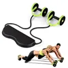 Bancs assis pour exercices abdominaux Bandes de résistance aux roues Pull Core Muscle Trainer Home Gym Bodybuilding Fitness Equipment 231016