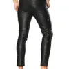 Herenpakken Metallic kleur Man hoog getailleerde legging Strakke broek Nachtclub