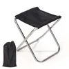 Meubles de Camp 150KG épaissi en alliage d'aluminium pliant petit tabouret Portable banc tabouret Mare ultraléger pique-nique Camping pêche chaise extérieure 231018