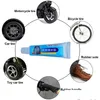 30Ml Car Tire Repair Glue Strong Black Soft Rubber Motorcycle Truck Wheel Tyre Puncture Seal Drop Delivery Dhmcv