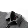 تمتزج صوف الرجال للرجال معطف الخندق النحيف المزيج سترة واحدة من الدرجة الأولى الصدر في الشتاء الشتاء