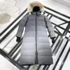 Woman Fur Puffer Coat Fashion Long Parkas Coats Winter Classic Pattern Down Jackets Designer Womens Puff Jacket Outerwear High Quality 23FW