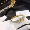 Popularne luksusowe bransoletki Wybrane projekt mody Złota Boguła 18K Gold Plated Jewelry Akcesoria Kobiet Kobiet Party Wedd273k