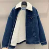 Dames Jackets Designer High End herfst en winter Nieuwe productbont kraag binnenliner denim jas dames losse en veelzijdige jas met lange mouwen jasje b4ql