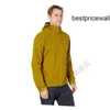 Sudadera con capucha para hombre Arcterxy Chaquetas de diseño ARC'TERXY Abrigo de carga para hombre Chaqueta Abrigo SqmishDWR A prueba de viento JX Senderismo Olive Amber M HBOJ