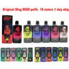 2023 Original 100% sfog 9000 puffs 9 flavors E Cigarettes Prefilled device disposable vape Authorized