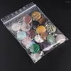 Pendanthalsband 10st Natural Stone Round Mix Color Agates Charms för kvinnor som gör DIY Jewerly Halsband Tillbehör 23x23mm