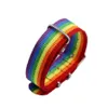 Pulseira arco-íris lgbtq, 50 peças, amor lésbica, orgulho gay, gênero queer, bissexual, pansexual, assexual 220414300a