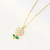 Chains Necklace Romantic Beautifully White Flower Pendant Versatile Trend Elegant Fashionable Beautiful