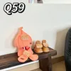 2023 novo bebê conjunto de três peças série q chapéu cachecol sapatos de bebê cashmere cor sólida dos desenhos animados quente marca designer de moda