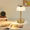 Objetos decorativos estatuetas sensor de toque regulável cabeceira quarto luz noturna iluminação sem fio lâmpada de mesa LED para mesas de sala de estar 231113