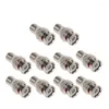 10Pcs/Set BNC Male Plug To F Female Jack Coax Connector Adapter For CCTV Camera