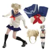 أنيمي زي الأوساط الأكاديمية Cosplay Costume Boku No Hero Academia Himiko Toga JK Sweater Sweater Wig Halloween