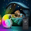 Conque LED veilleuse RGB lever du soleil lampe d'ambiance de chevet avec haut-parleur stéréo BT contrôle de rythme de musique coloré APP 231018