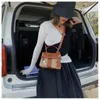 Cross Body Bags Fasion Box Straw Women andbags Designer Wicker Woven Soulder Crossbody Bags Lock Pu Summer Small Flapstylishdesignerbags