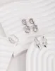 Brincos pendurados 925 prata esterlina para mulheres série lava nicho design estilo minimalista elegante designer jóias presente de aniversário