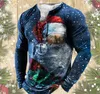 Özelleştirilmiş Tees Polos 021 Noel Noel Baba Kar Kapşonlu Kazak Sweater Uzun Kollu Ceket