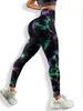 Damesleggings Naadloze Tie Dye Gymbroek Hoge taille Buikcontrole Push-up Yoga Nylon Panty's Elastische sport voor dames 231018
