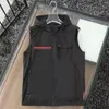 Homem jaquetas colete masculino casacos sem mangas primavera outono outwears jaqueta preto e branco blusão coletes com designer Budge M-4XL328W