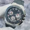 Swiss Royal Oak Offshore Audpi Series Orologio da uomo Fashion Trend Quartz Epic Series 26420so Ceramic Circle Panda Pan Orologio meccanico automatico da uomo 44mm Da WN-G8D0