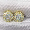 Nya modeörhängen 925 Silverörhängen D Color VVS Moissanite Diamond Earrings Studs Trevlig gåva för män kvinnor