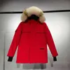 2024 Herrenjacke Designer Daunenjacke Canadian Goose Winter Puffer Big Fur Hoody Bekleidung Fourrure Letters Gedruckte Oberbekleidung