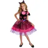 Cosplay Salaillif Girls Zebra Costume Kids Tiger Tiger Child Tigress Cosplay Halloween Costume Purim Pink Cat Face Sukienka 231017