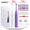 Toothbrush CANDOUR Sonic Electric CD5168 Adult Timer Brush 5 Modes USB Charger Rechargeable Tooth Brushes Replacement Heads Set 231017