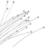 1000pcs lot Silver Plated Ball Head Pins For Jewelry Making 18 20 24 26 30 40 50mm287Z