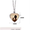 Pendants Sublimation Pendant Thermal Transfer Printing Necklace Urn Memorial Necklaces White Blank Diy Pendants Lovers Heart Ornament Dh9Et
