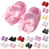 Chaussures pour bébés de 0 à 15 mois, premiers pas, ceinture élastique avec nœud papillon, légères, douces, antidérapantes, princesse, Zapatos