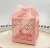 Gift Wrap 100pcs European Chocolate Packaging Box Pearlescent White Hollow Candy Party Festival Paper Wholesale