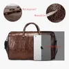 Duffel Väskor Hög kapacitet Rese Bag Bagage Unisex Leisure Fitness Weekend Bag Business Fitcase Soft Leather Travel Duffels Shoulder Bags 231019