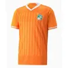 2023 24 Côte d'Ivoire National Team Mens Soccer Jerseys KESSIE CORNET GRADEL Version culturelle Orange et vert blanc 22 23 Chemises de football à domicile