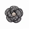 Stift brosches high-end vintage tyg camellia blomma för kvinnor mode kostym cardigan lapel corsage badge smycken gåvor SEU22355P