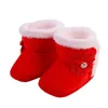 Boots CitgeeWinter Infant Born Girls Snow Flower Ankle Warm Baby Walking Shoes For Toddler