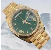 Luxury Watch Mens 40mm 228238 Yellow Gold Champagne Diamond Dial UNWORN Automatic Fashion Men's Watches Wristwatch Factory Sales